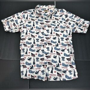 RedHead Patriotic Button-Up Shirt – Short Sleeve